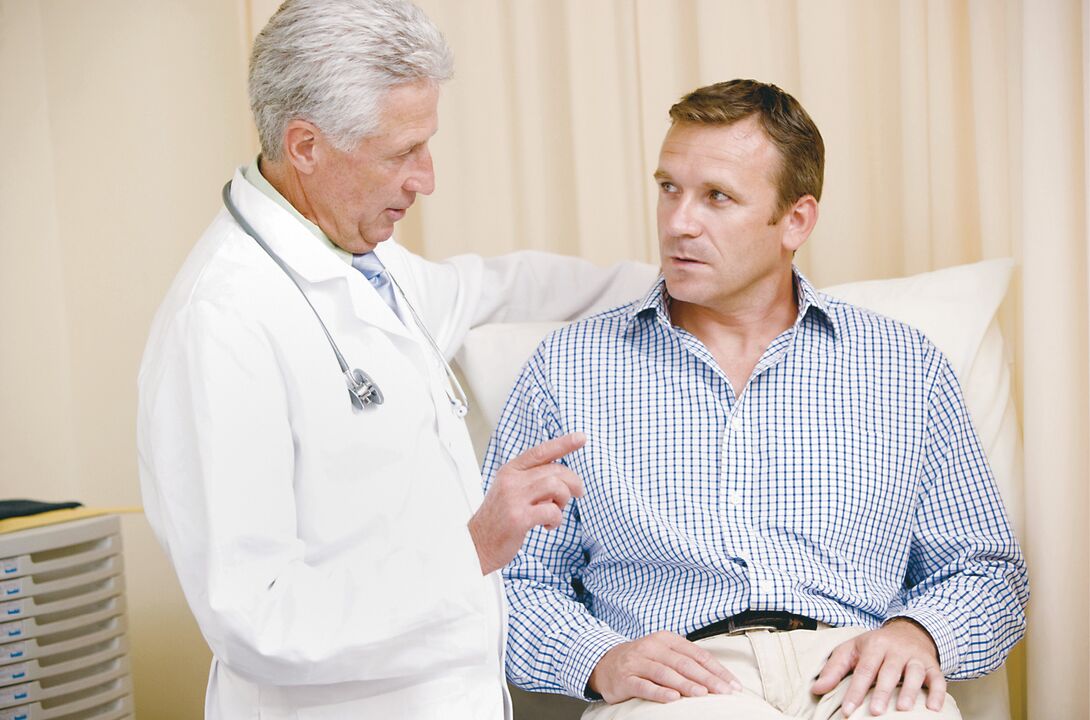 Arztkonsultation bei chronischer bakterieller Prostatitis